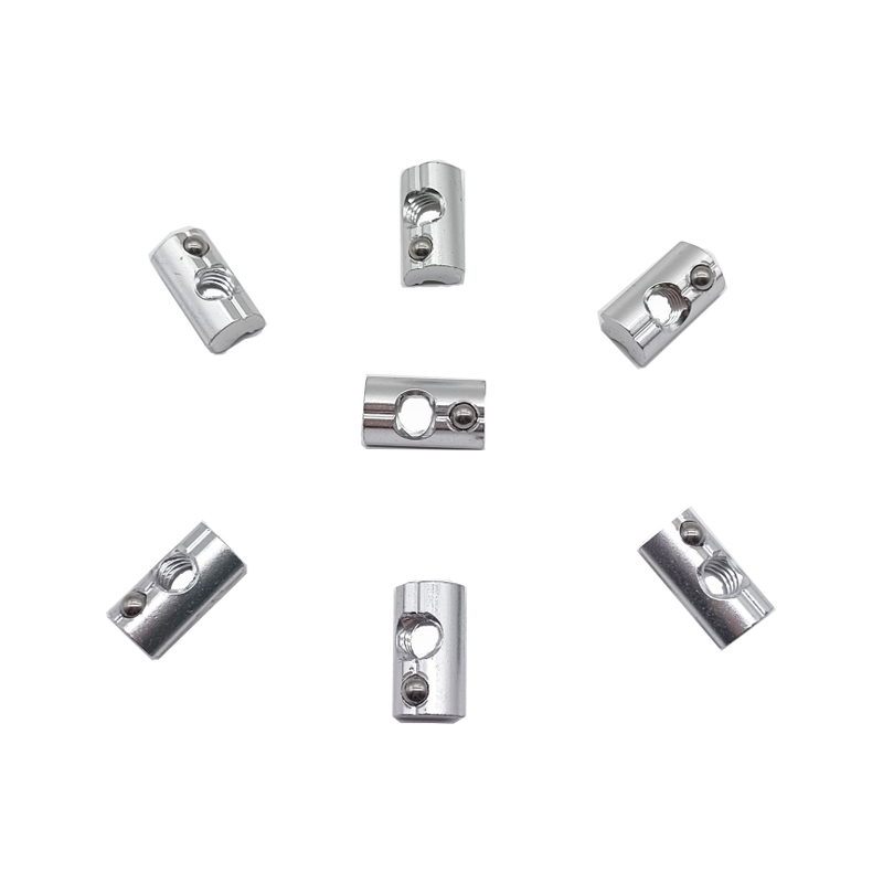 A2 A4 High Quality Self-leveling profile Aluminum Weld nut with spring ball