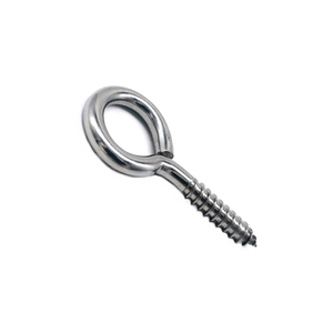 China Supplier M4 M5 Small Stainless Steel Eyelets Screw Hooks Self Tapping Lag Eye Screw