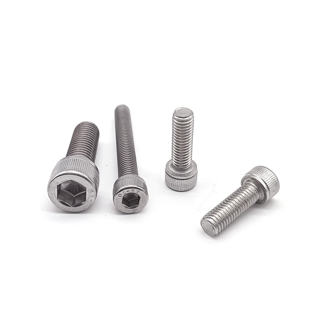 Stainless Steel Knurled DIN912 Hexagon Socket Head Allen Bolts