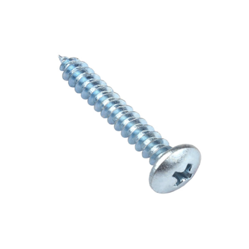 DIN7981 Blue And White Zinc Pan Head Self Tapping Screws with Cross Recessed
