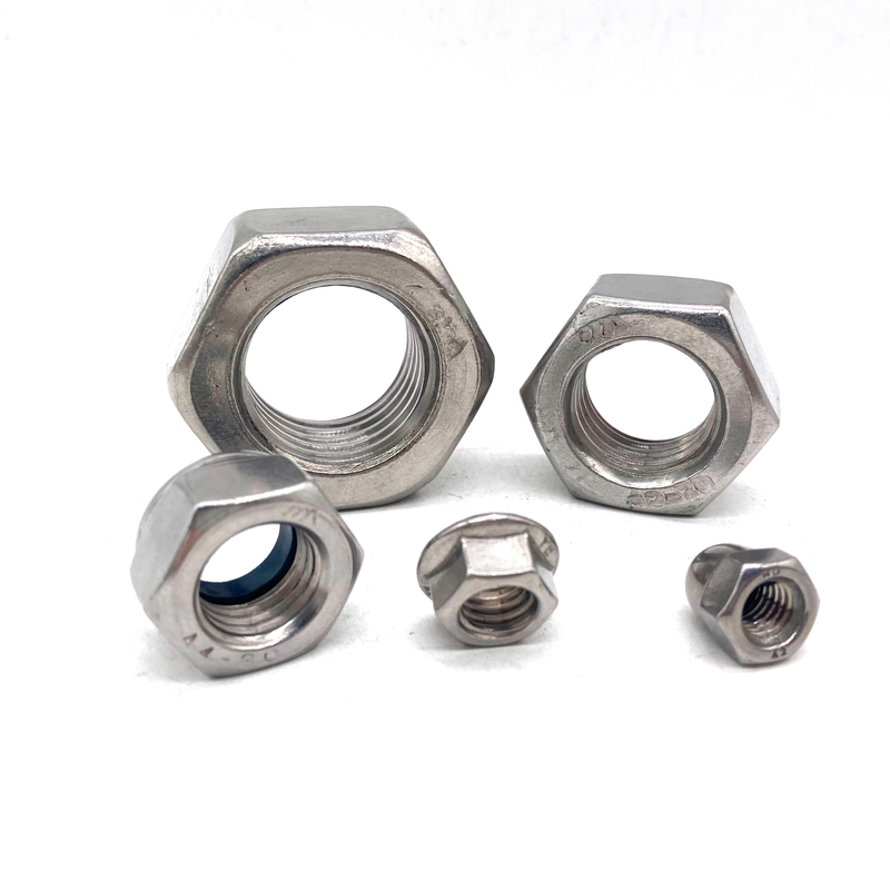 China Manufacturer Stainless Steel A2 A4 DIN936 Hex Thin Nut Lock Nut Customized