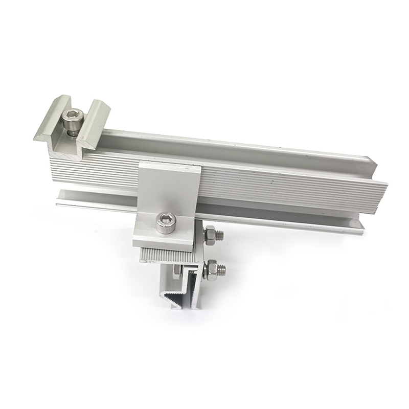 Solar Bracket Aluminum Mid Clamp Klip Lok Rail And Accessories for Tile Roof Moumt