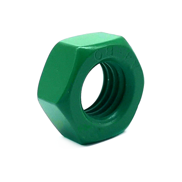 A2-70 A4-80 Stainless Steel 316 304 Green Teflon Hex Nut DIN934 