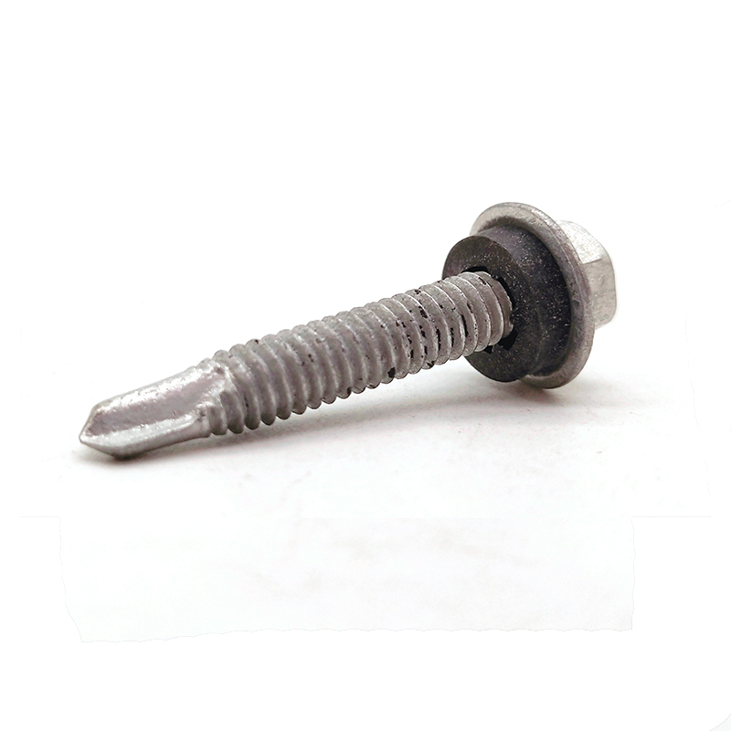 Chinese Factory Mechanical Galvanized Carbon Steel Hexagon Flange Head Self Drilling Screw