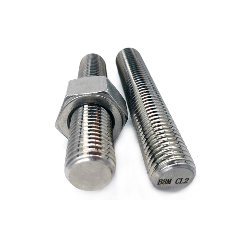 DIN976 A193 B8M CL2 Solid Solution Full Threaded Rod With Nut
