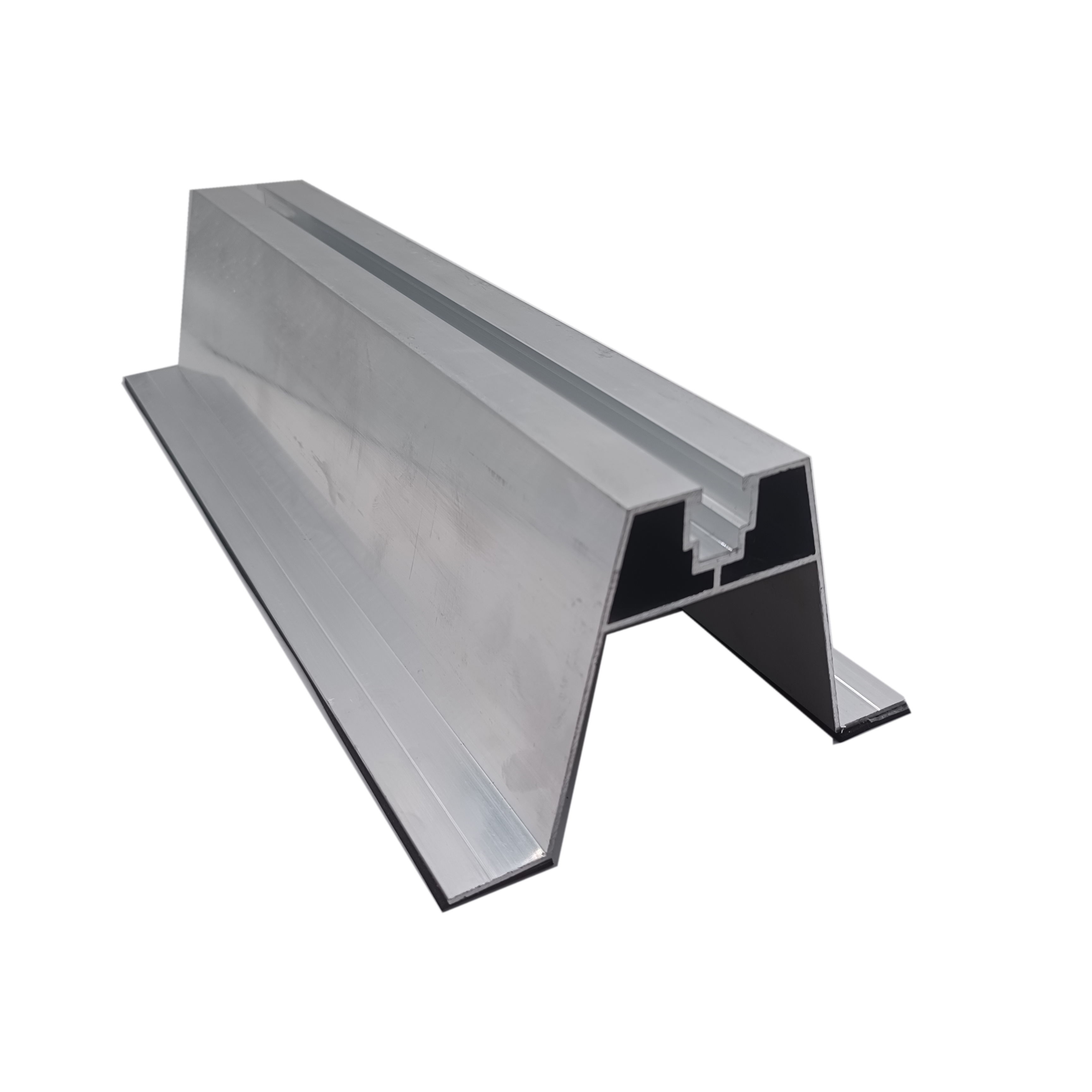 Solar Panel Mounting Structure Frame AL6005/AL6063 Trapezoidal Aluminum Rail Profile