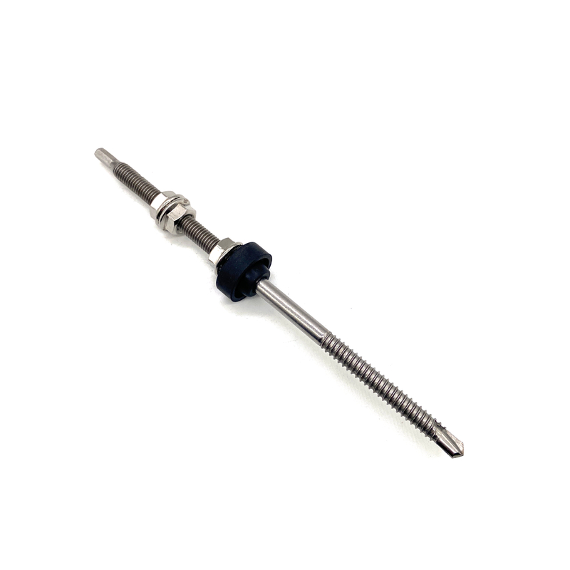 SS304 SS410 Adjustable Dowel Head Screw Hanger Bolt with Self Drilling in Solar Mounting