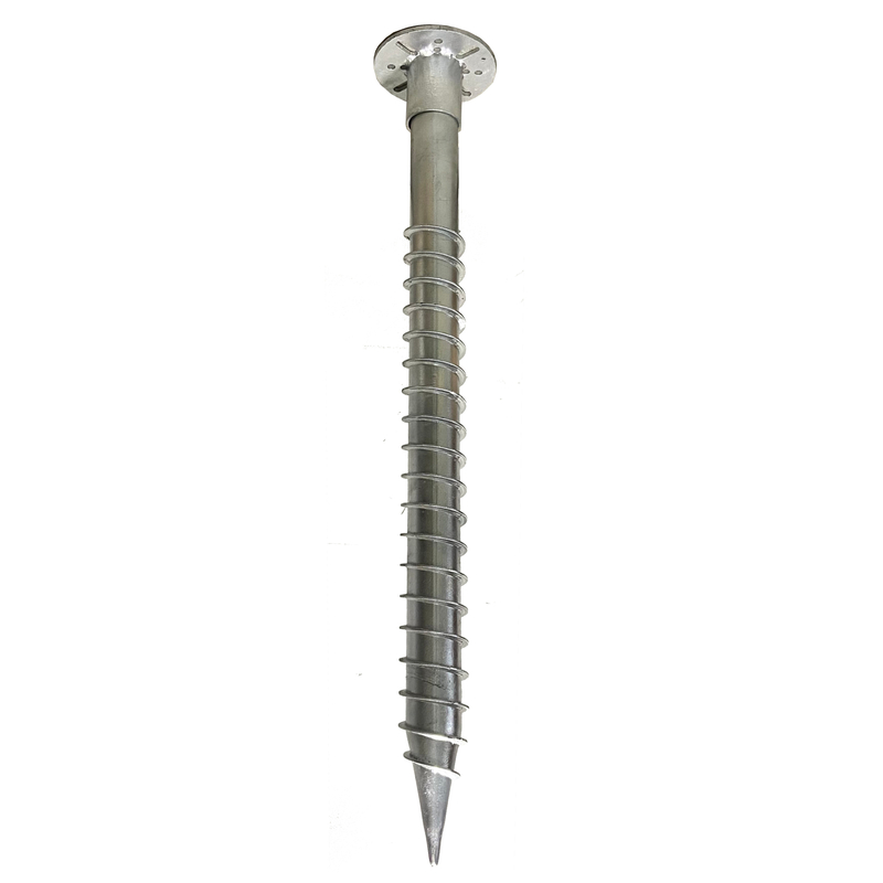 Hot DIP Galvanized Q235 1200mm 1600mm Solar System Ground Screw for Solar Mounting