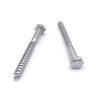High Quality DIN571 Stainless Steel 304 Hex Head Coach Screws Wood Screws