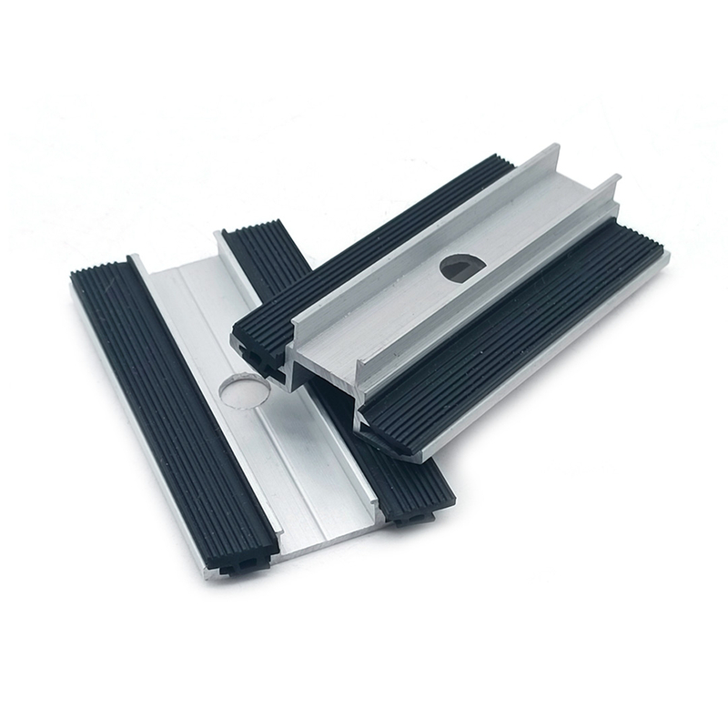 Extruded Aluminum Mid Clamp for PV Solar Mounting Structure Thin Film Mid Clamp