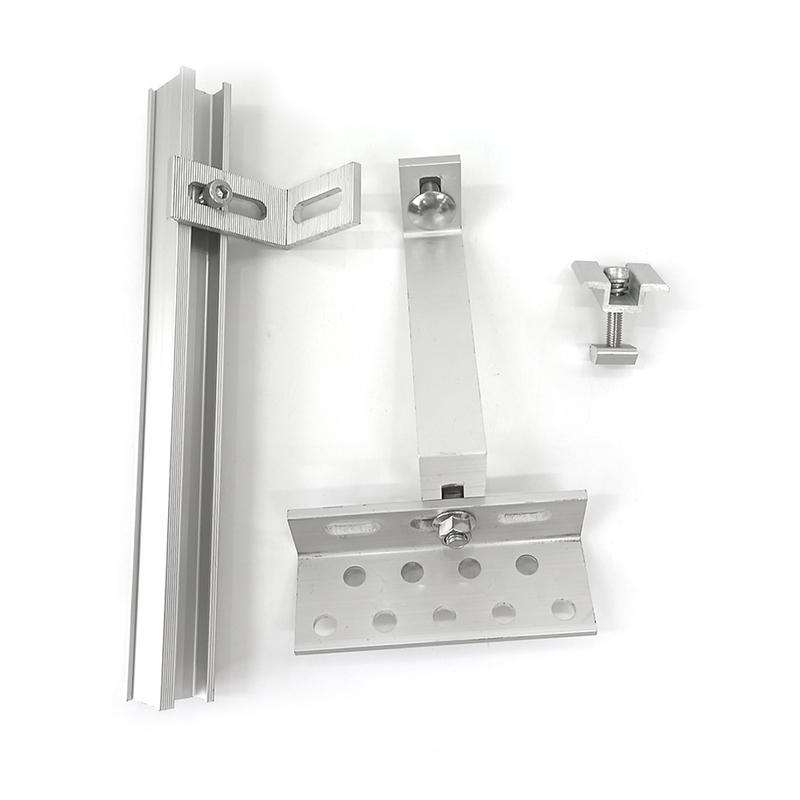 Solar Panel Aluminum Adjustable Roof Hook And Rail Solar Bracket for Roof Mounting System