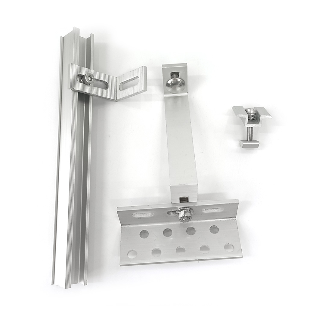 Solar Panel Aluminum Adjustable Roof Hook And Rail Solar Bracket for Roof Mounting System