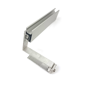 Solar Adjustable Hook And Aluminum Rail Bracket for Solar Panel Metal Roof Mounts