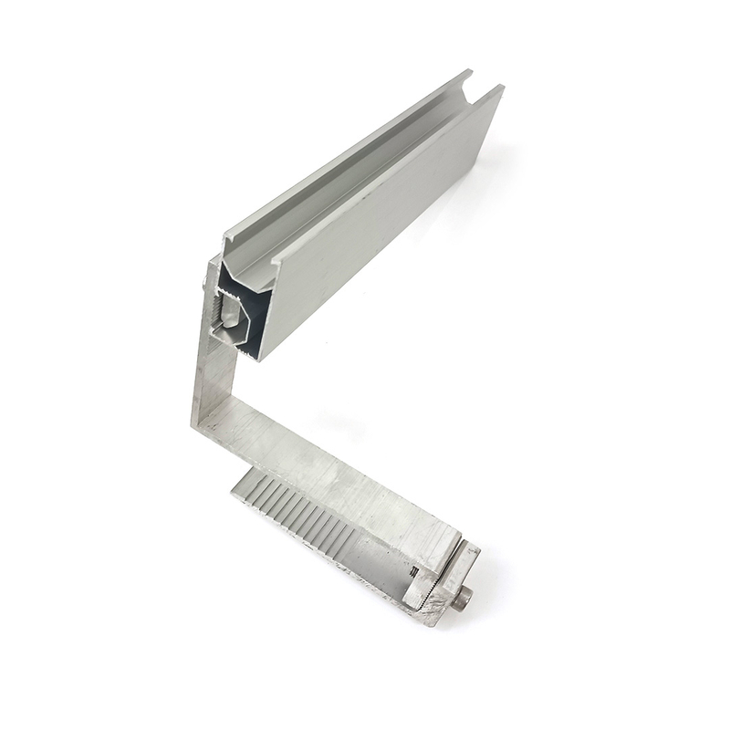 Solar Adjustable Hook And Aluminum Rail Bracket for Solar Panel Metal Roof Mounts