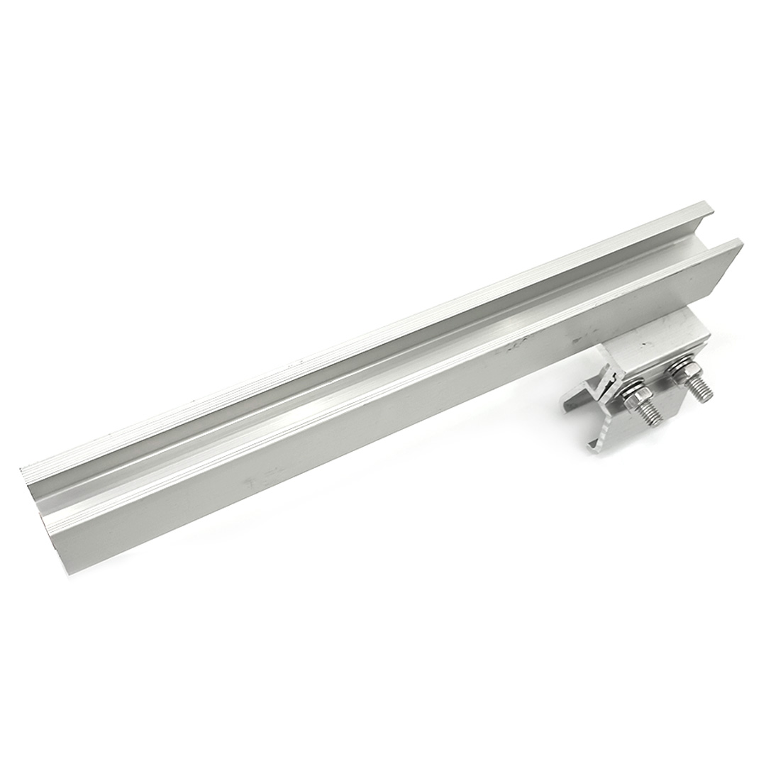 Hot Sales Photovoltaic Aluminum H Shape Rail with Klip Lok Clamp for Solar Mount Bracket