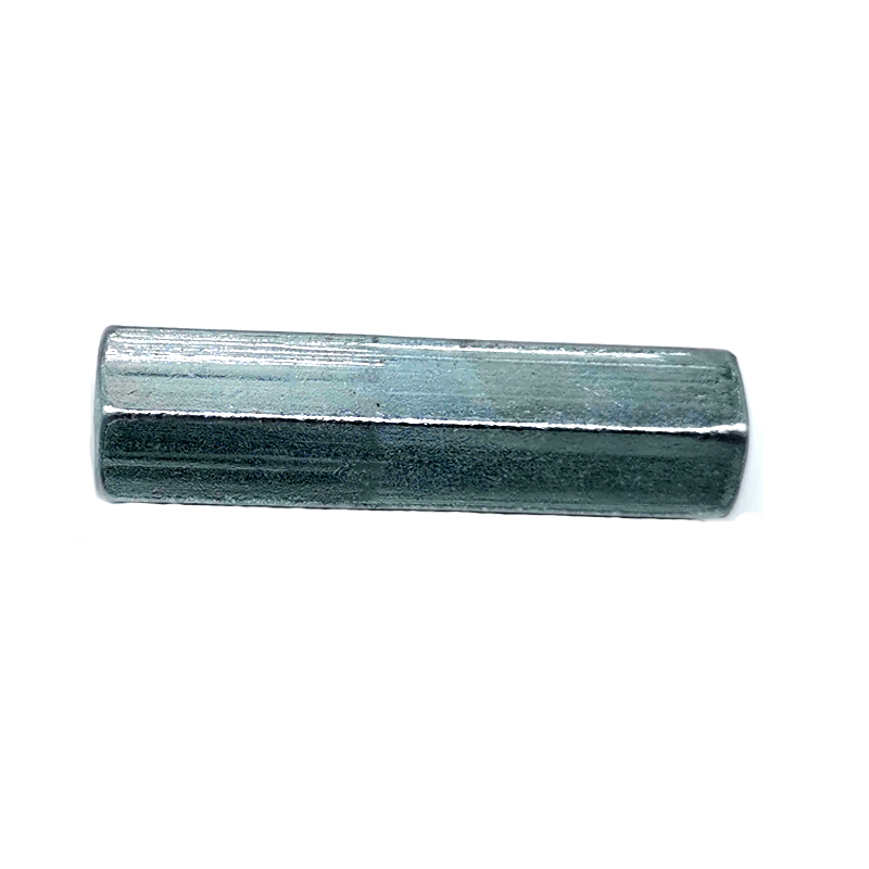 M6 M8 M10 Stock Carbon Steel White Blue Zinc Plated Long Nut Coupling Nut 