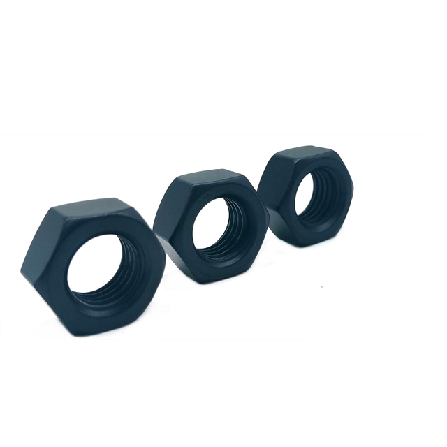 Teflon Black Carbon Steel High Quality DIN6915 Hexagon Head Nuts