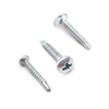 Carbon Steel Zinc Plating Cross Recessed Pan Head Drilling Screws with Wood Thread ST4.2 ST4.8