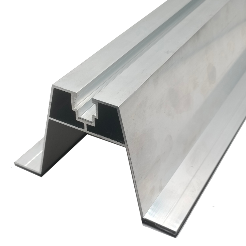Solar Panel Mounting Structure Frame AL6005/AL6063 Trapezoidal Aluminum Rail Profile
