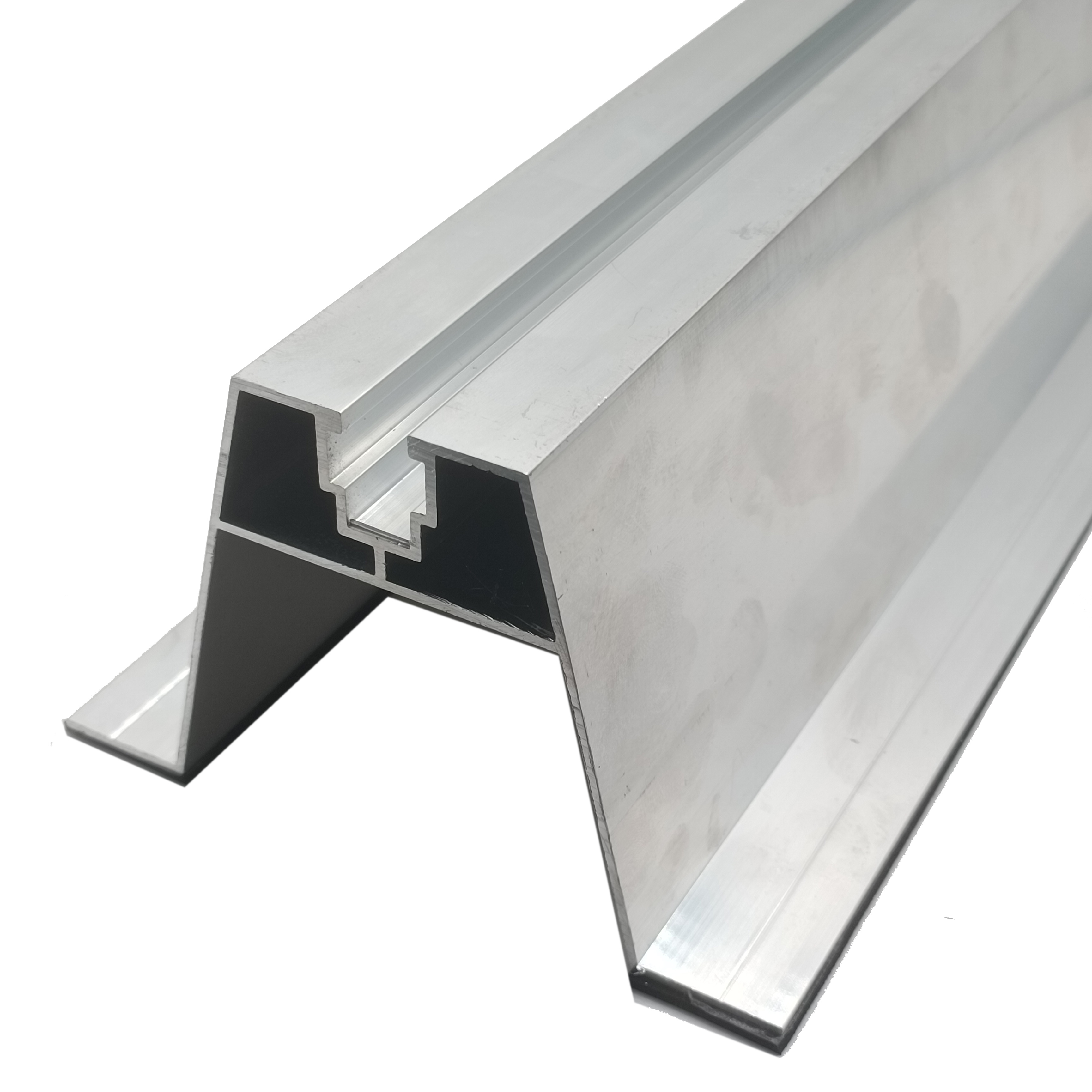 Solar Panel Mounting Structure Frame AL6005/AL6063 Trapezoidal Aluminum Rail Profile