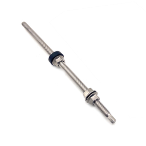 Stainless Steel M10x250mm Solar Penal Mount Structure Hanger Bolt for Steel with Nut And EPDM