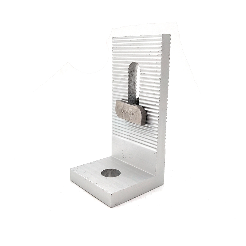 Solar Pane Clamps Aluminum L Foot Adapter Bracket with Hanger Bolt for Roof Mounting System