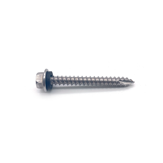 Hex Flange Head Stainless Steel Self Tapping Screw with EPDM Washer
