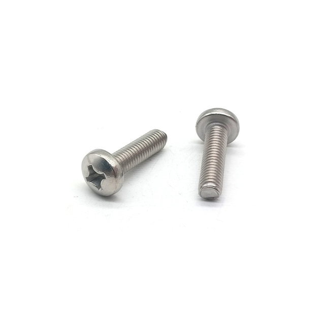 DIN7985 Pan Head Machine Screw with Cross Recessed Stainless Steel Screw