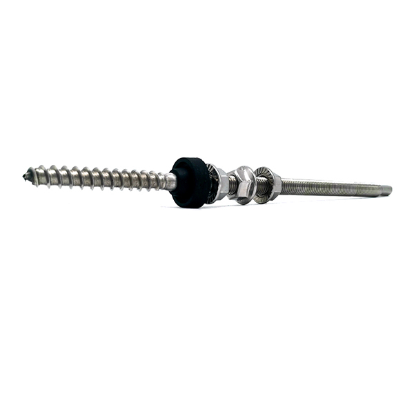 INOX A2 INOX A4 Adjustable Stainless Steel Hanger Bolt for PV Mounting Systems