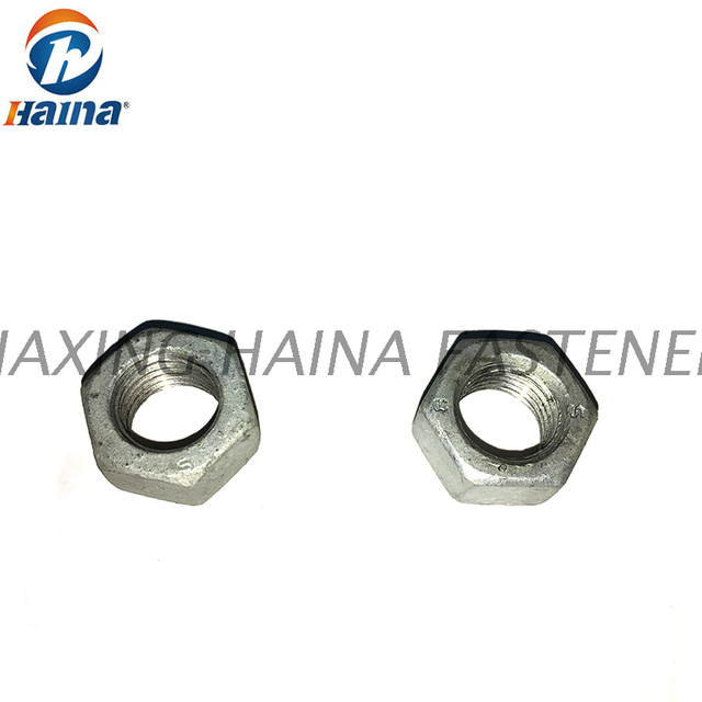 Carbon Steel Hot Dip Galvanized Gr.4 Gr.8 Hex Nut DIN934 GB6170