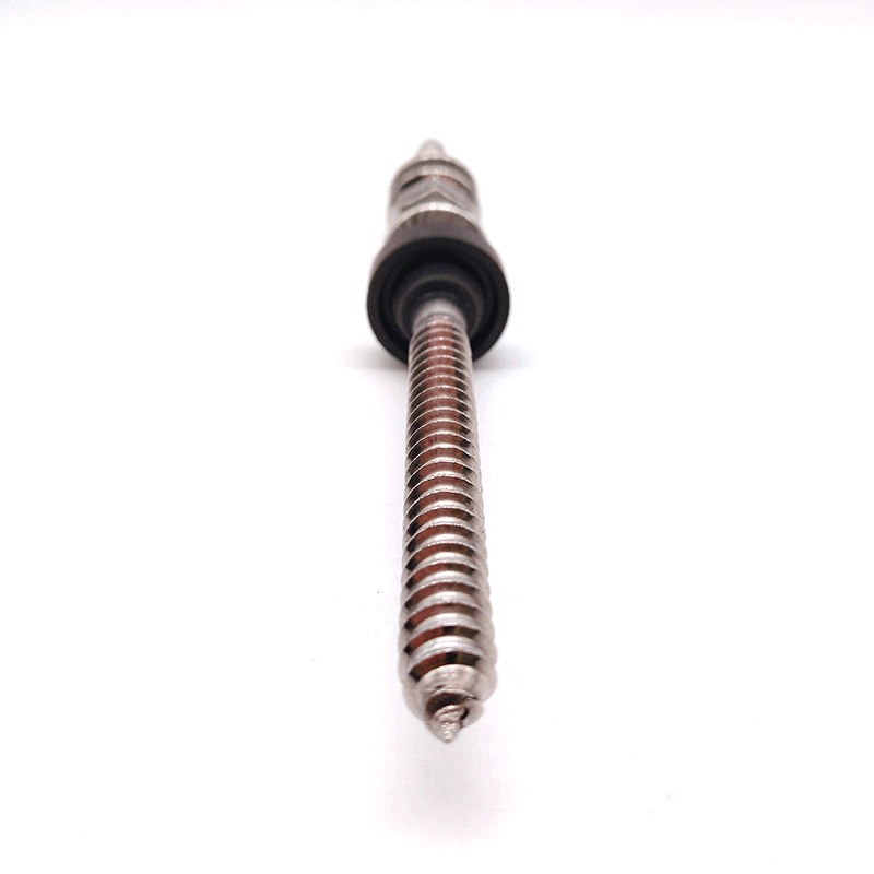 Stainless Steel Metric M8 120mm/150mm Hanger Bolt with Three Hexagon Flange Nuts