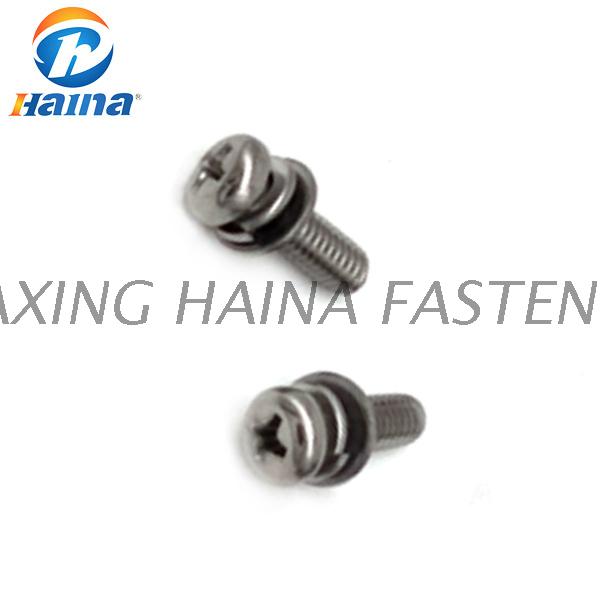 GB/T 9074.1 Stainless Steel Combination Cross Recess Pan Head Machine Screw