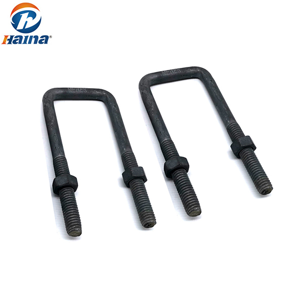 4.8/8.8 Grade Carbon Steel Hot DIP Galvanized Electric tower Fitting polishing HDG DIN3570 U Bolts with Nuts