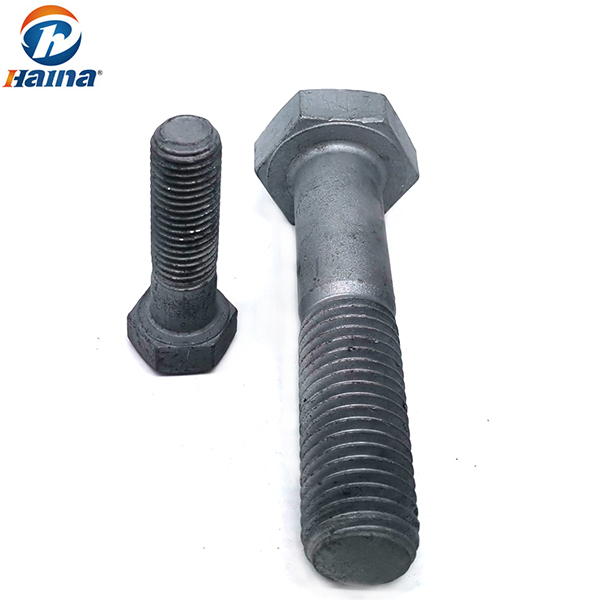  DIN 933 GB5783 Carbon Steel Competitive Price ASTM A394 Hot DIP Galvanzing HDG Hex Head Electric Tower Bolt