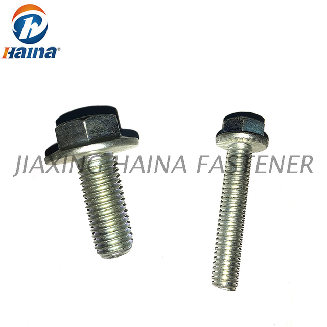 Zinc Plated Hex Flange Serrated Bolt- DIN6921 