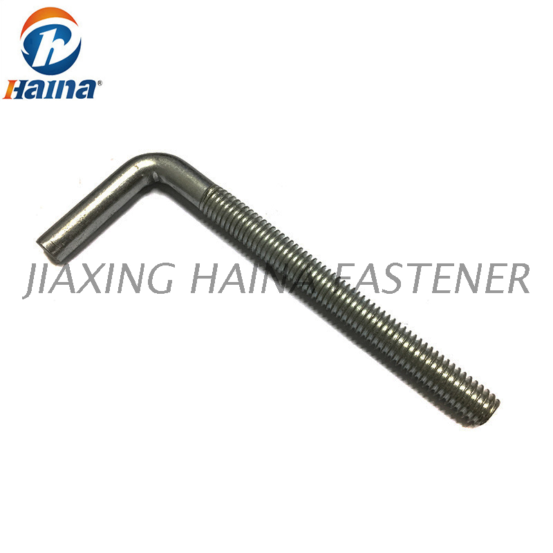 4.8 Grade Hot Dip Galvanized L Shaped Anchor Foundation Bolt