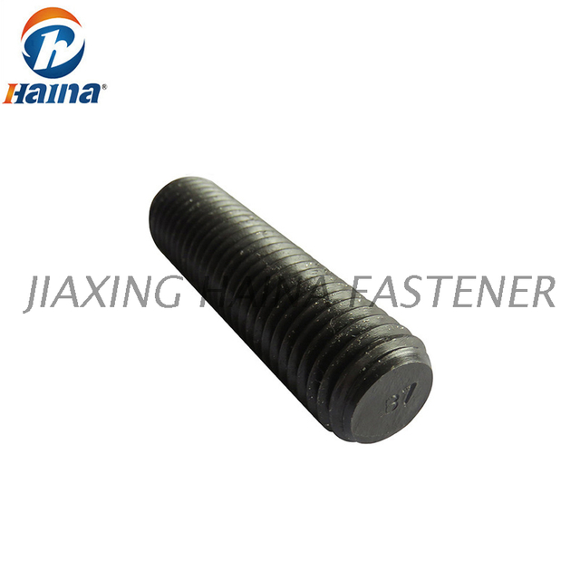 ASTM A193 B7 B8 B8M B16 B7M Gr8.8 Black Stud Bolt Threaded Rod 