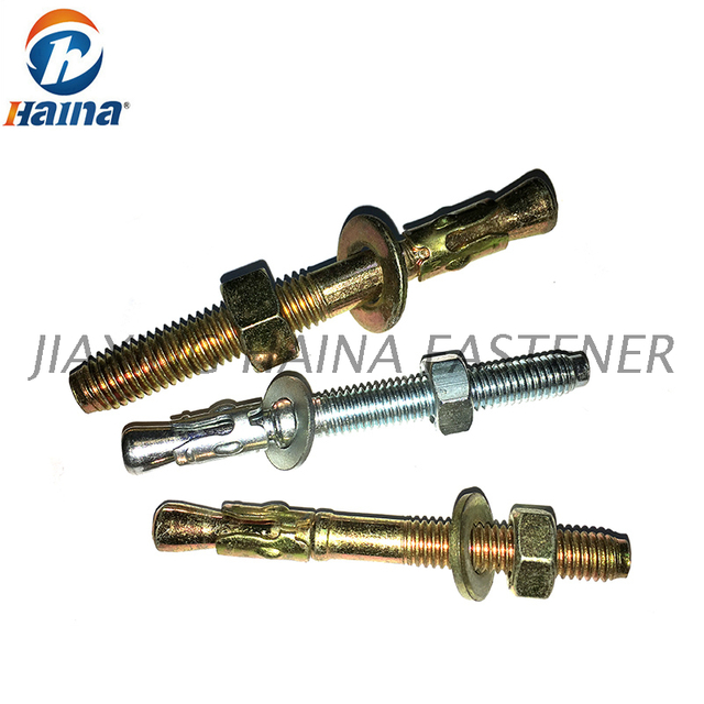 Zinc Plated Carbon Steel Class 4.8 Wedge Anchor M8x75