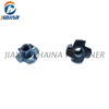 M6 Carbon Steel White Blue Zinc Plated Tee Nut Four Claws Nut