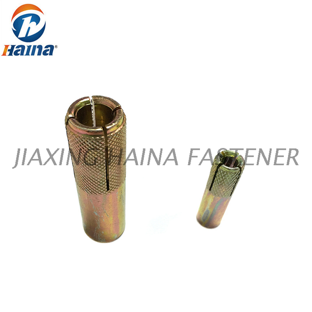 Yellow Zinc Plated Carbon Steel Drop in Anchor M6 M8