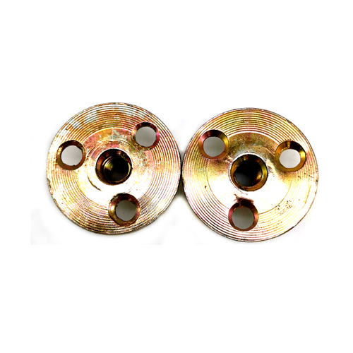 Yellow Zinc Plated Blind Rivets Nuts With Three Hole / Round Base M10 T Type Tee Nut