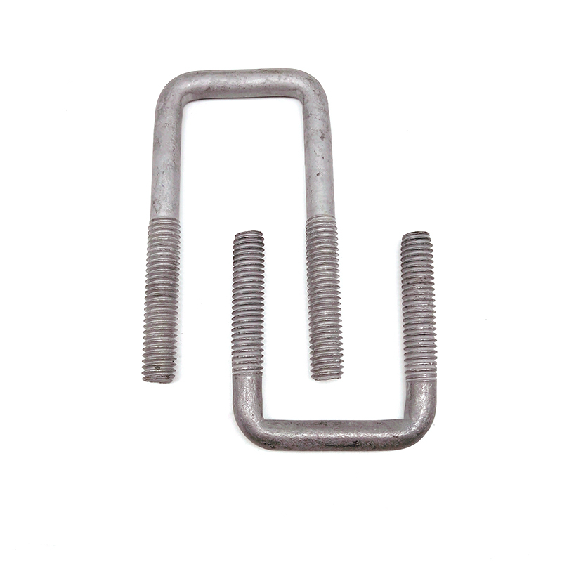 grade 6.8 carbon steel hot dip galvanized square U shape bolt for electric equipment