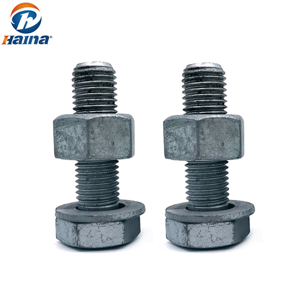 ASTM A394 Carbon Steel / stainless steel ss304/316 Hot DIP Galvanized HDG Transmission Electric Tower heavy Hex Bolt