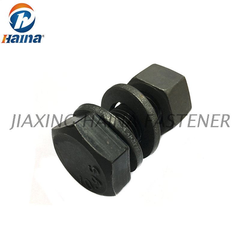 High Strength Steel Black Structure Hex Bolts DIN6914