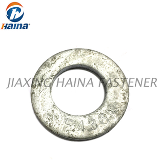 ASTM F436 Hot Dip Galvainzed Carbon Steel High Tensile Large Flat Washer