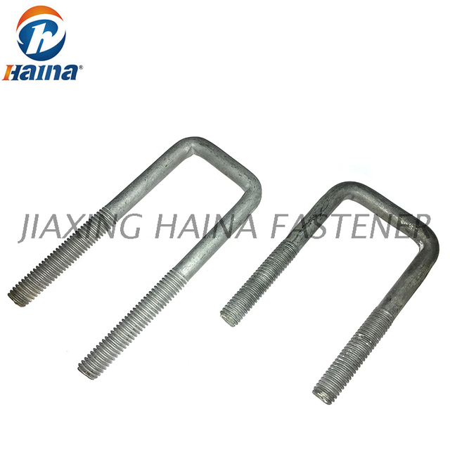 Carbon Steel HDG Grade 8.8 Square Bend U Bolt
