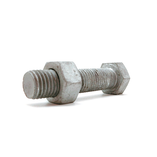 Carbon Steel ASTM A394 HDG Hexagon Bolt And Nut for Tower