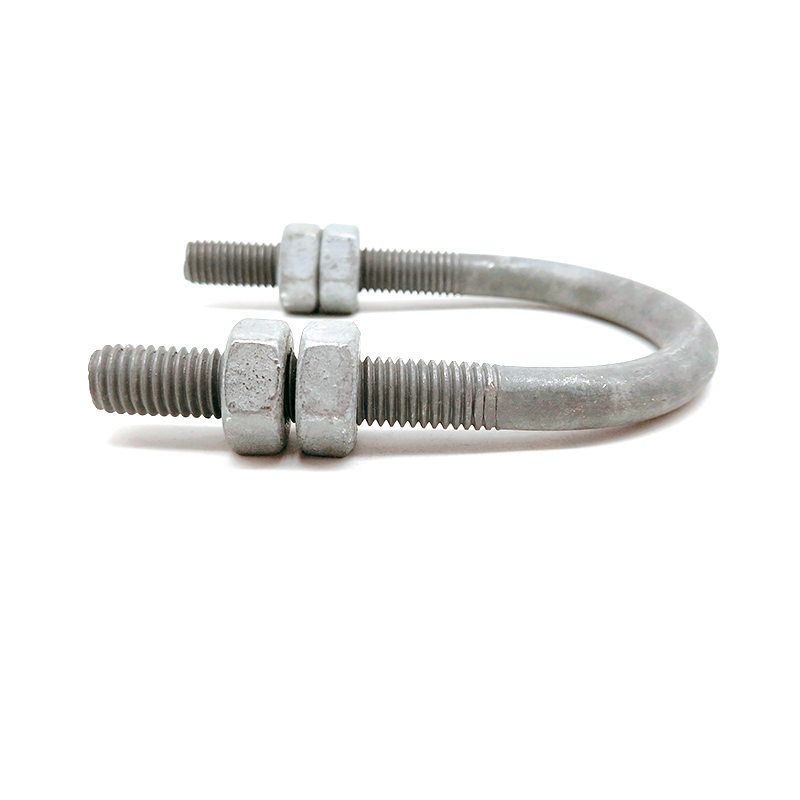 Grade 5.8/6.8/8.8 Carbon Steel Hot Dip Galvanized U Bolt with Nuts for Power