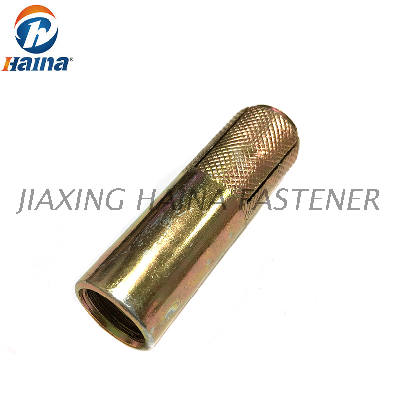 Yellow Zinc Plated Carbon Steel Drop in Anchor M6 M8