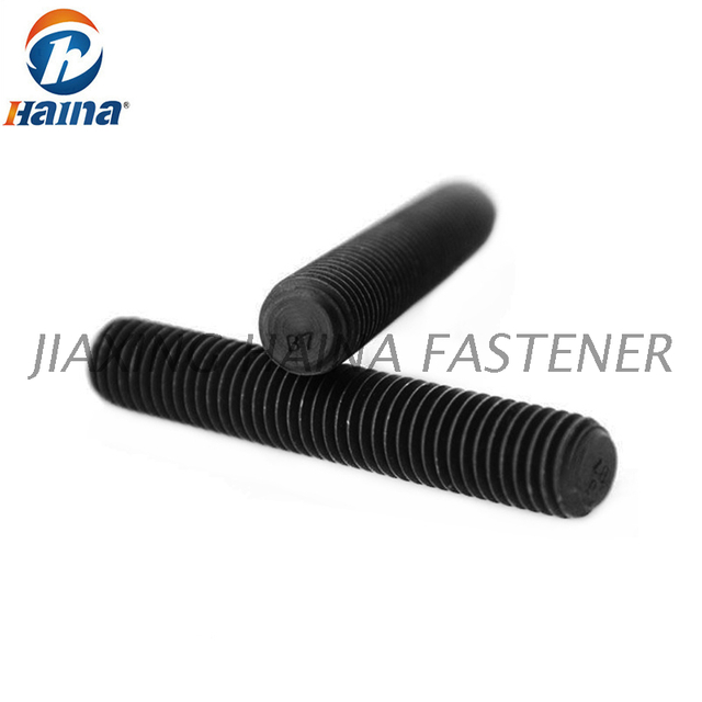 ASTM A193 B7 B8 B8M B16 B7M Gr8.8 Black Stud Bolt Threaded Rod 